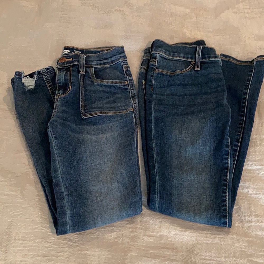 2 pair of Old Navy Rockstar Jeggings size 10